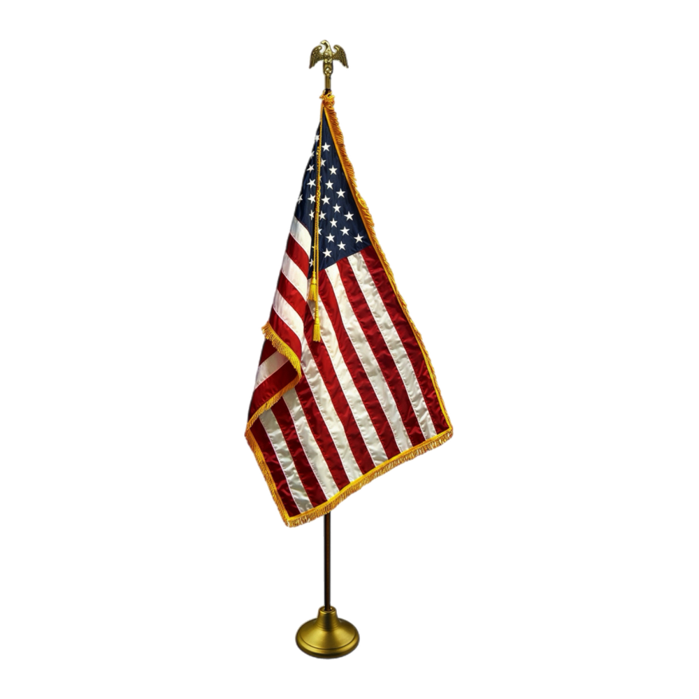 US Flag | Indoor | Oak Pole | Complete Set