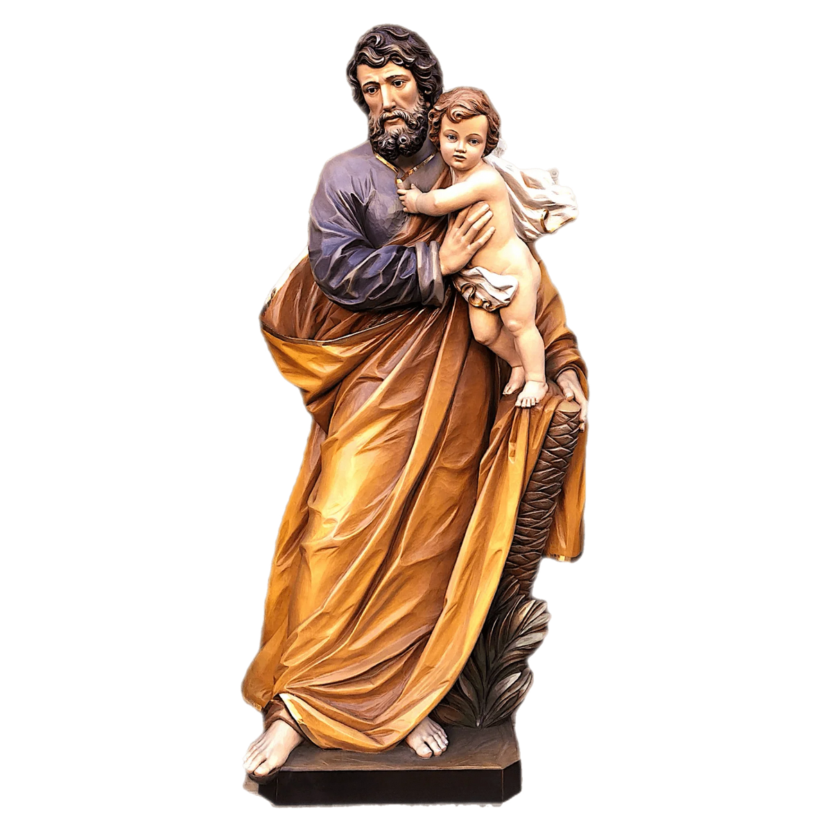Saint Joseph with Child | Ferdinand Stuflesser 1875 | Hand-carved Statuary