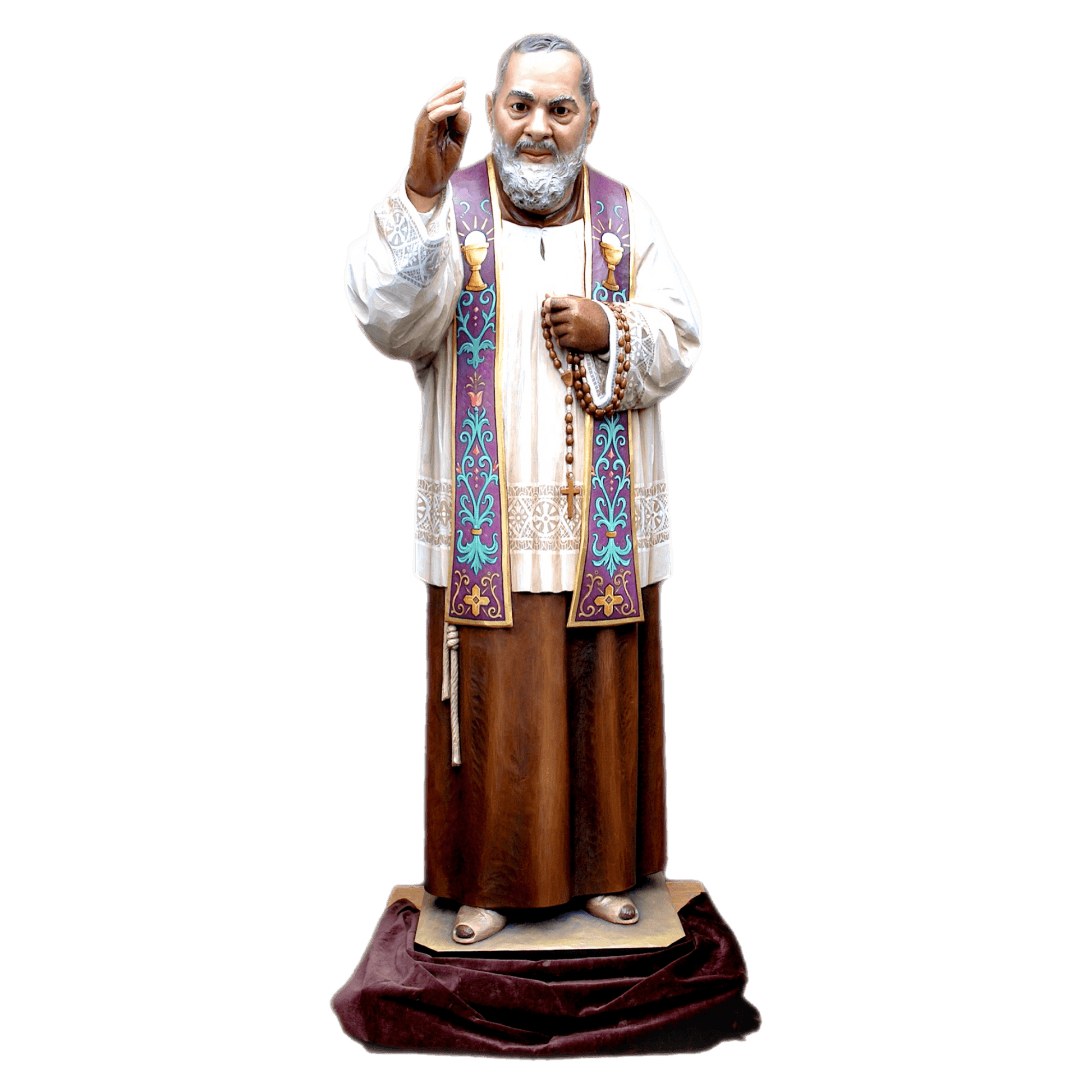 Custom Wood Carvings - St. Pio Ferdinand Stuflesser