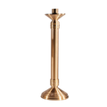 Regal 99C40 bronze altar candlestick in combined satin and textured finish