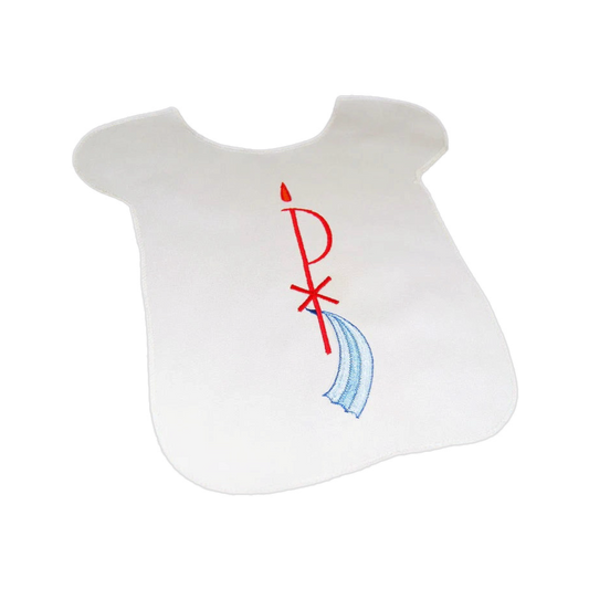 Chi-Ro Embroidered Baptismal Bib