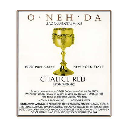 O•NEH•DA Chalice Red Altar Wine