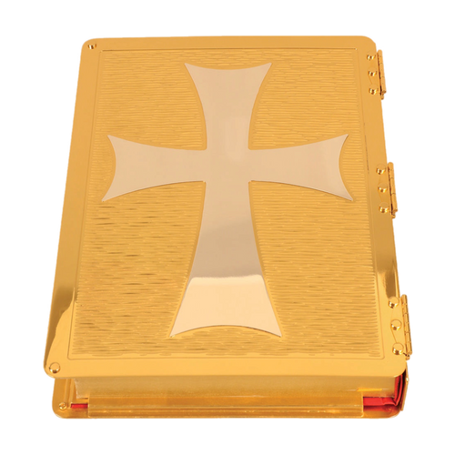 Koley's K677 solid brass Book of the Gospels cover with Four Evangelists, view 2