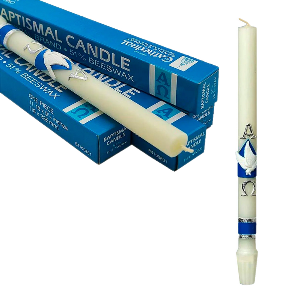 Baptismal Candle | 51% Beeswax