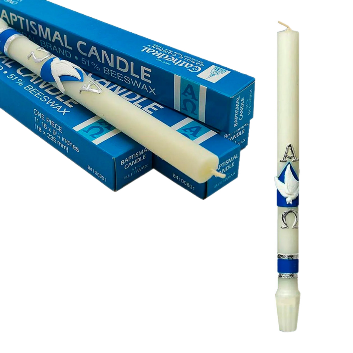 Baptismal Candle | 51% Beeswax
