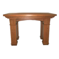 Woerner 525 wood altar with boat-shaped layered top