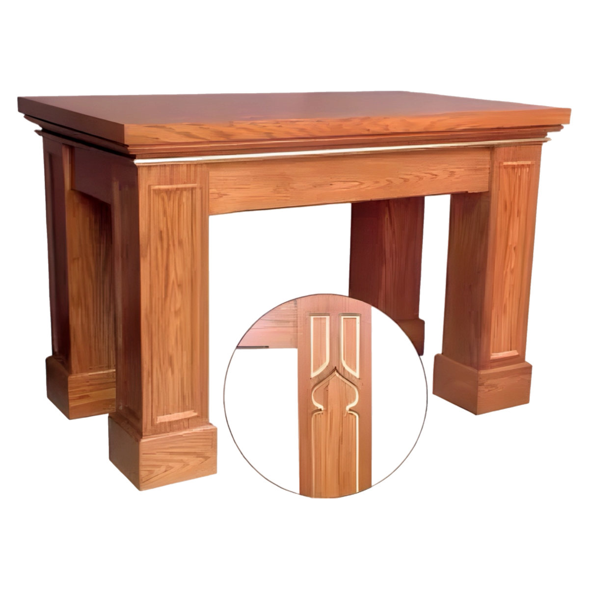 Woerner 625 wood altar with layered top