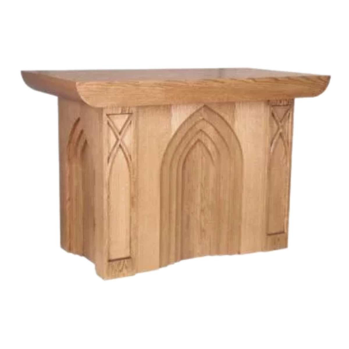 Woerner 635 series wood altar, view 1