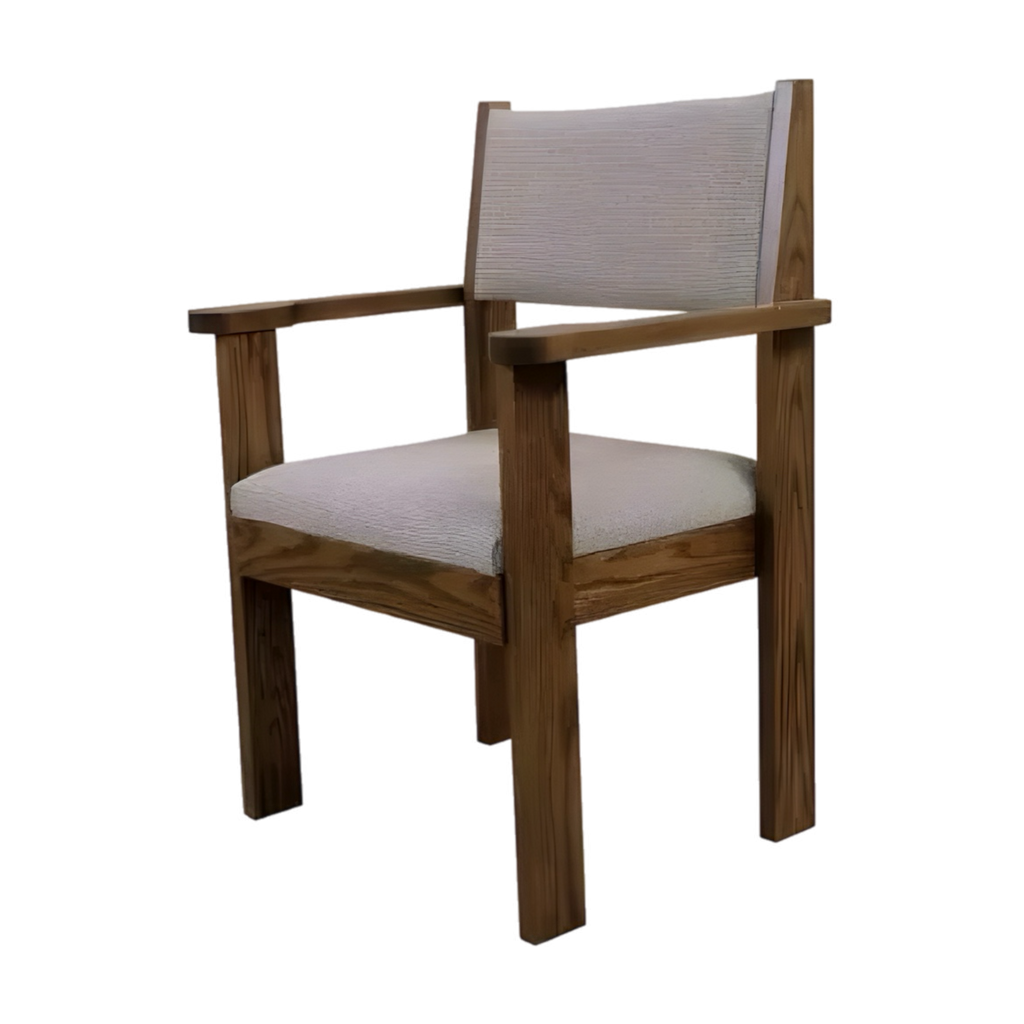 Woerner 204 arm chair with curved back