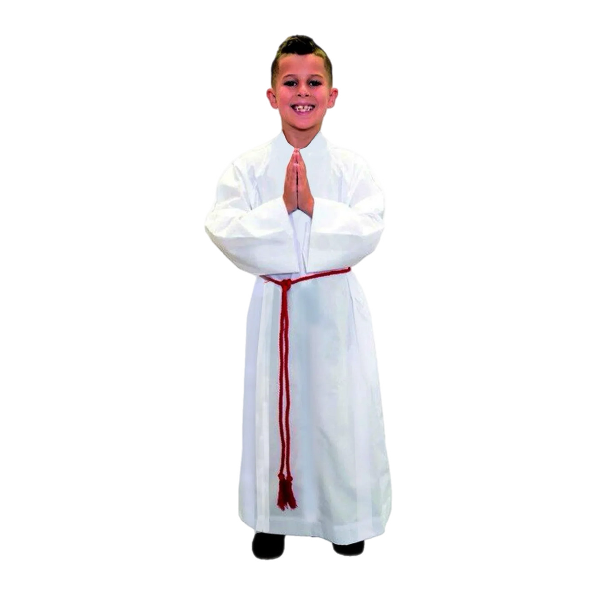 Beau Veste style 557 white front-wrap altar server alb