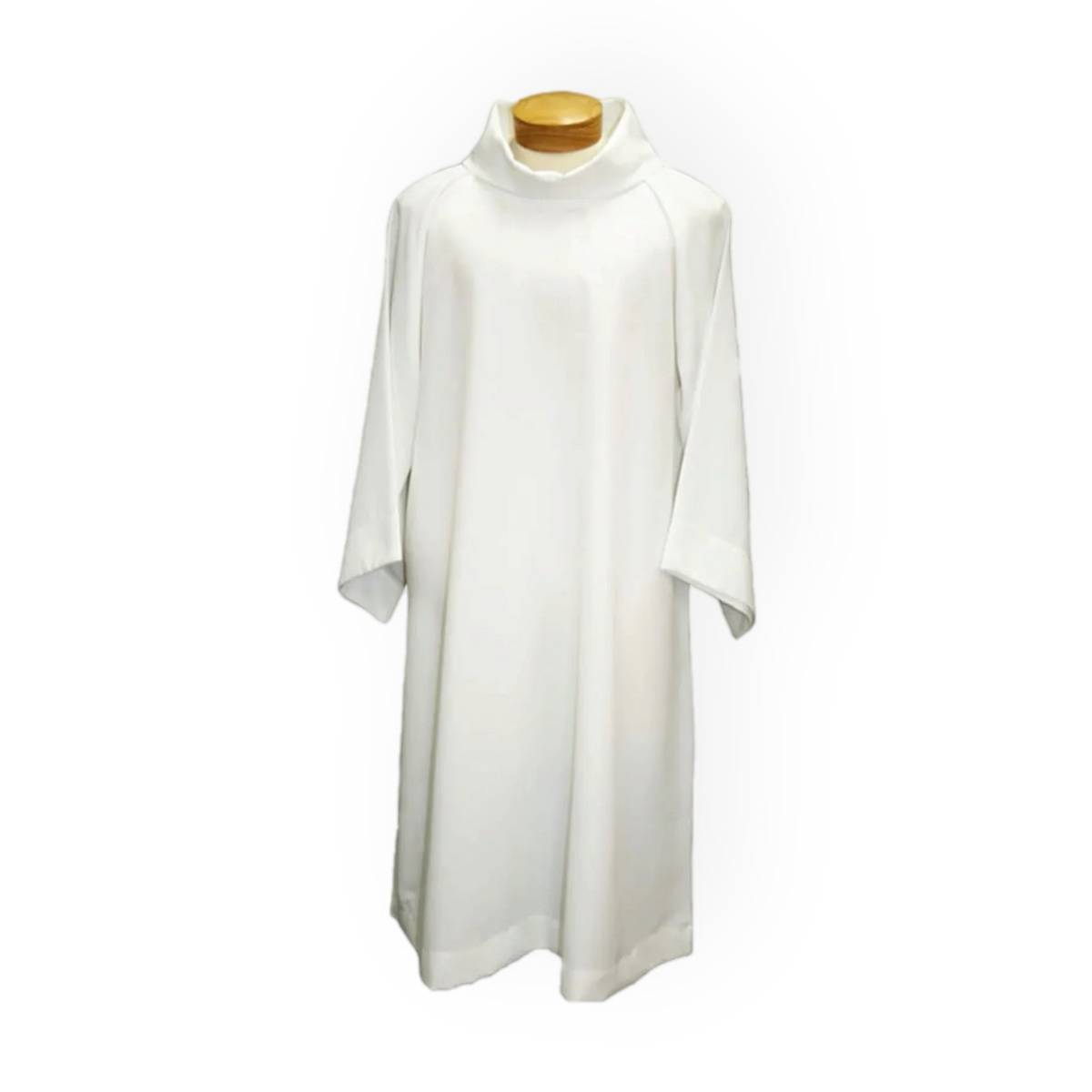 Beau Veste style 560 white Euro-style altar server alb with stand-up collar