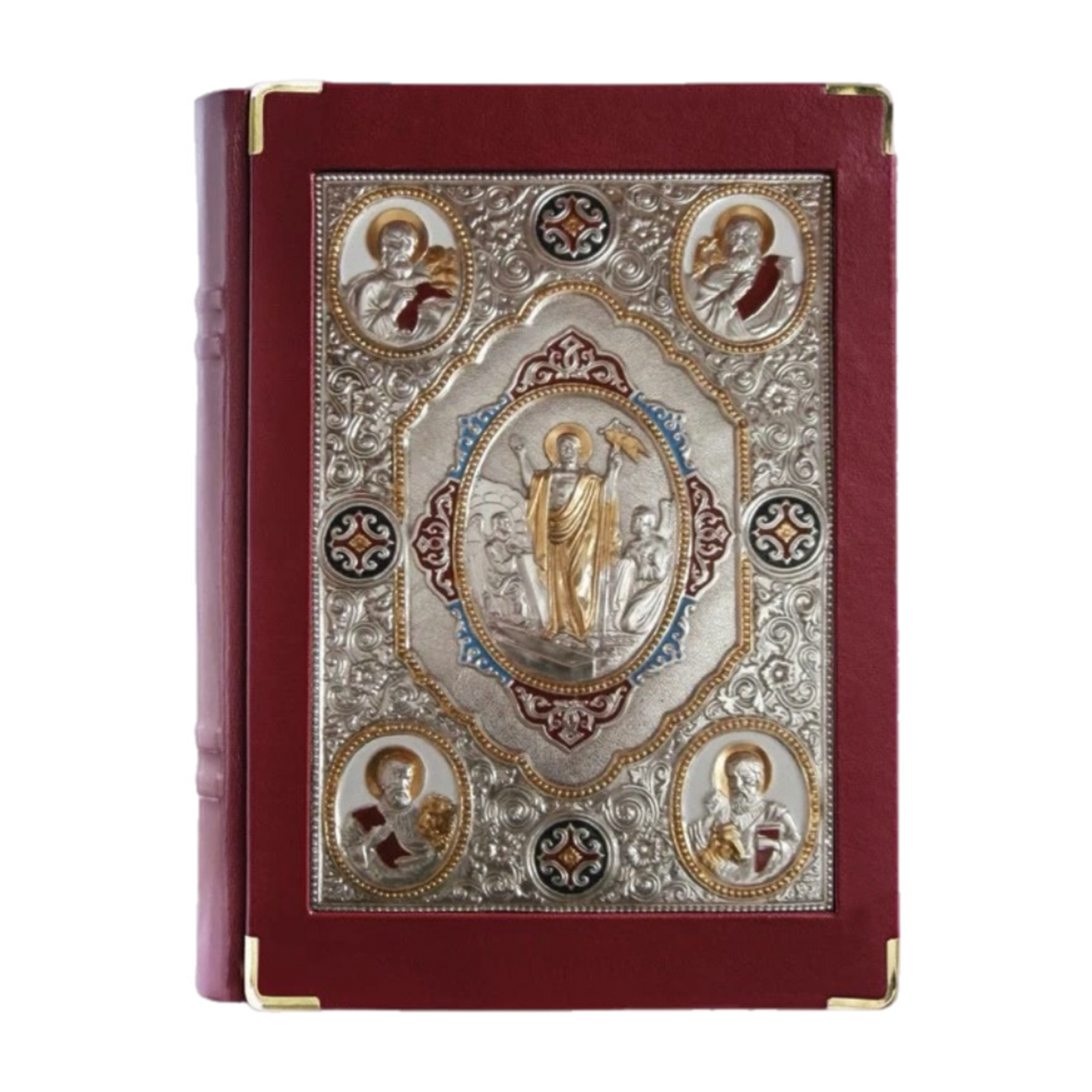Alviti Creations 10-917 Book of the Gospels cover with Resurrected Christ icon, view 1