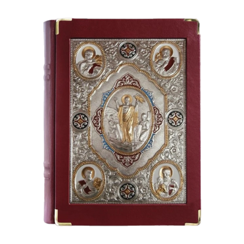 Alviti Creations 10-917 Book of the Gospels cover with Resurrected Christ icon, view 1