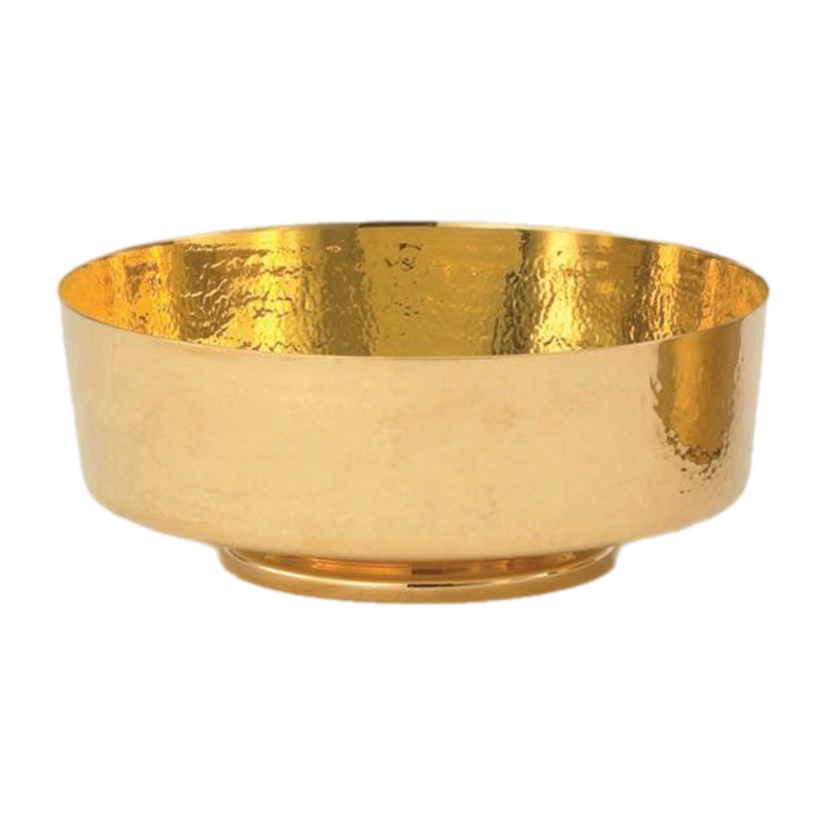 Alviti Creations 7200G hammered-texture communion bowl with foot, 500-host capacity