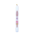 Cathedral Candle Company Body of Christ communion candle with wheat, grapes and chalice