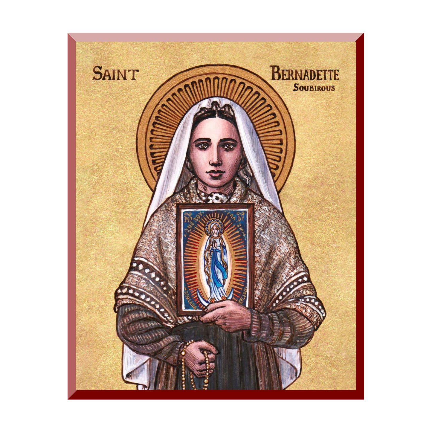 Theophilia | St. Bernadette of Lourdes | Wall Plaque