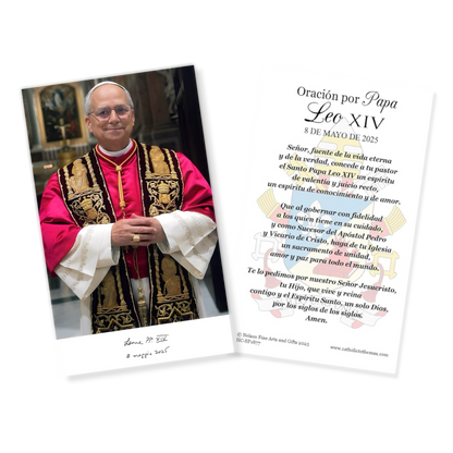 Pope Leo XIV Official Portrait 3"x5" Holy Cards | Spanish | HC2-SP1877