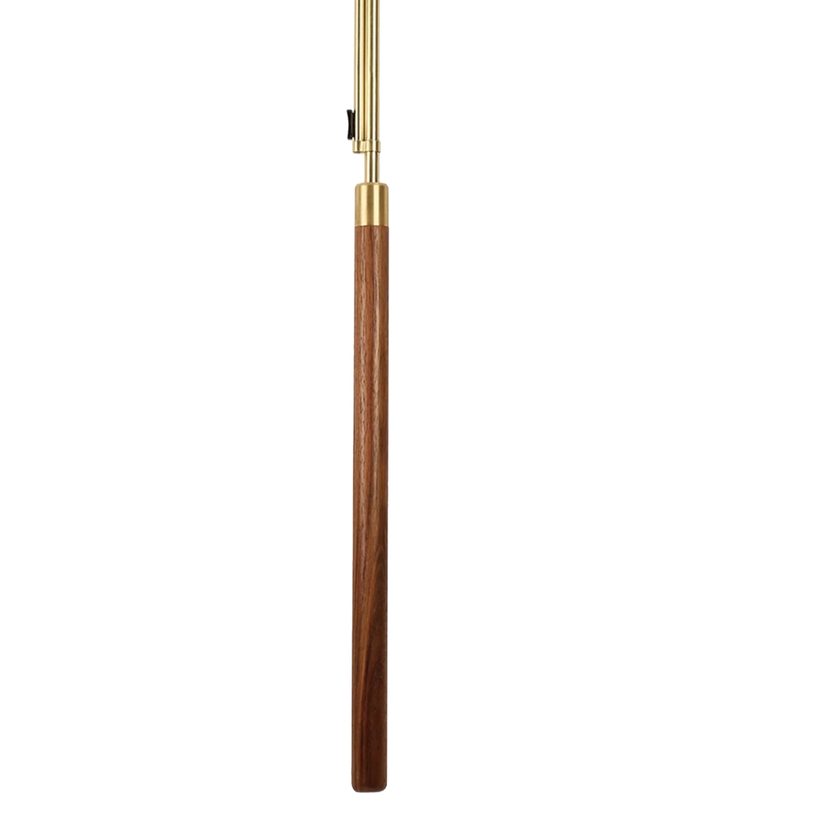 Koley's K232 brass candle lighter with walnut handle and large snuffer, view 2
