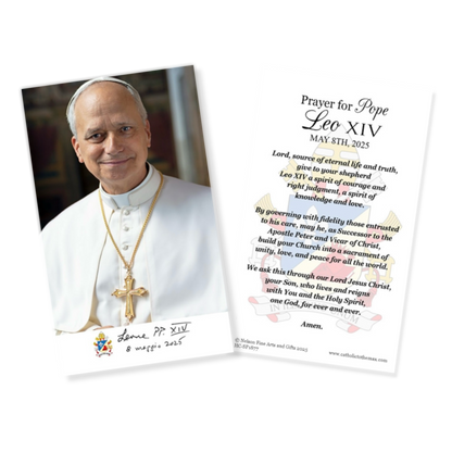 Pope Leo XIV Official Portrait 4x6 Holy Cards | HCB3-1879