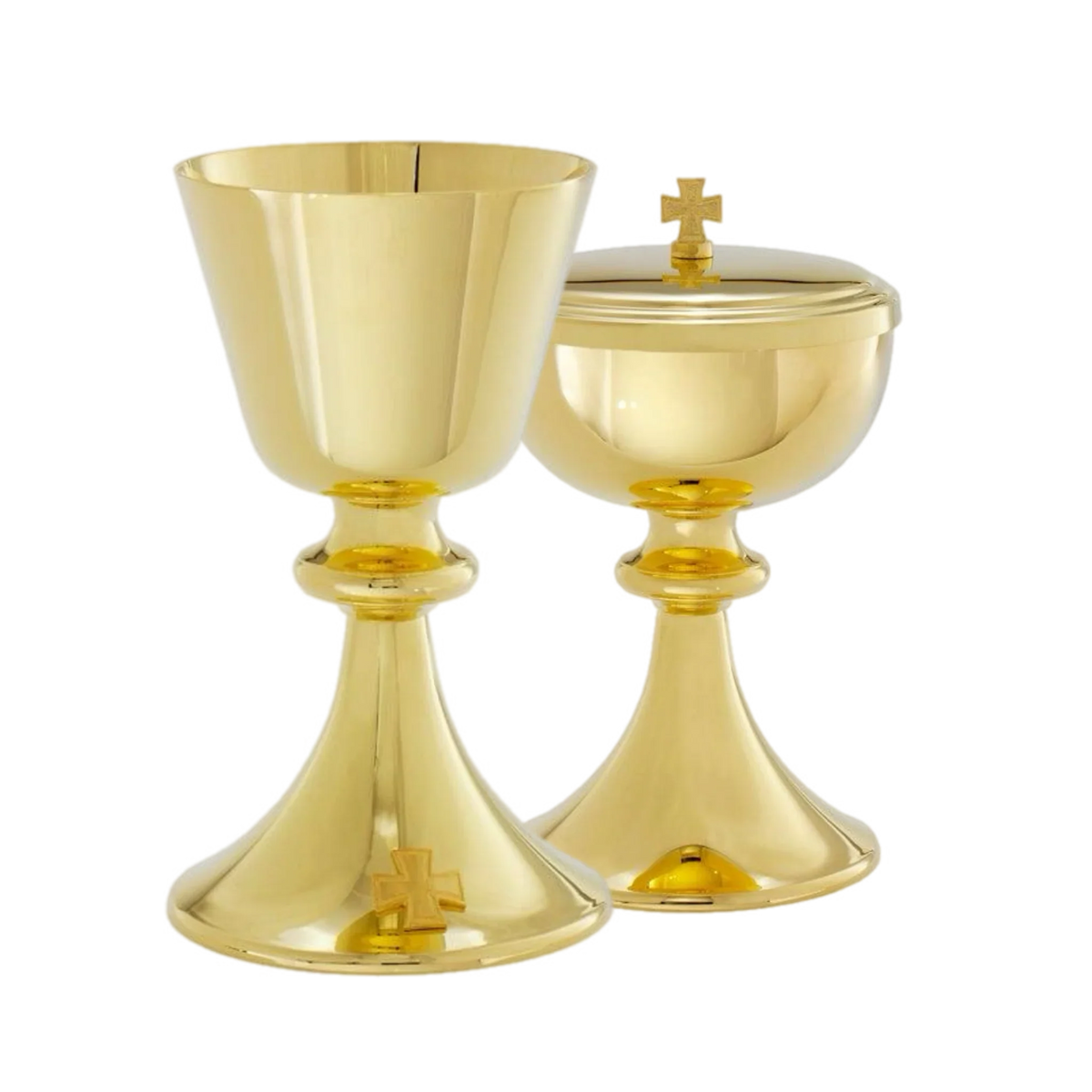Alviti Creations A-8206G gold-plated chalice and scale paten