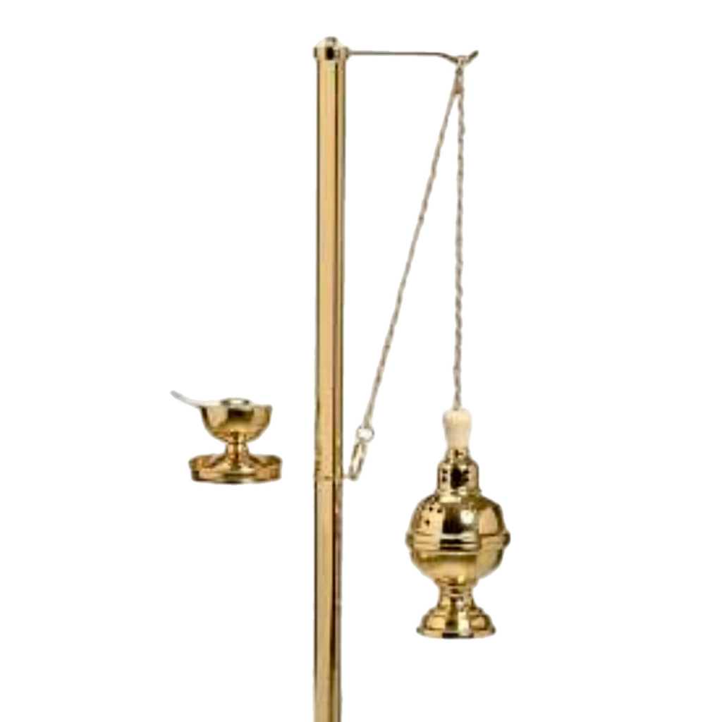 Koley's K156 censer stand, 50" tall with 9" base