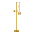 Koley's K188 solid bronze censer stand, 50" tall with 9" base – alternate view 2 of 3