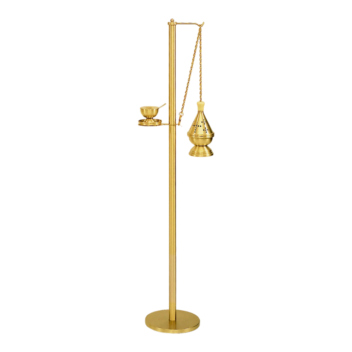 Koley's K188 solid bronze censer stand, 50" tall with 9" base – alternate view 2 of 3