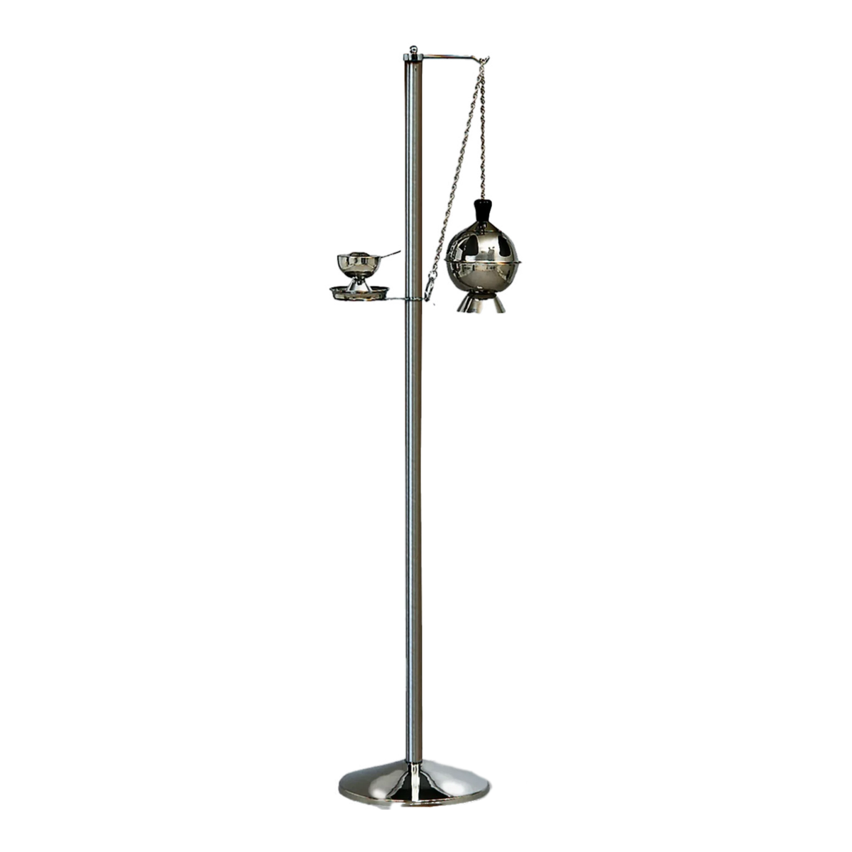Koley's K191 polished stainless steel censer stand, 50" tall – alternate view 2 of 3