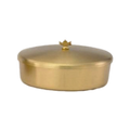 Alviti Creations 7100G satin gold-plated communion bowl, 450-host capacity
