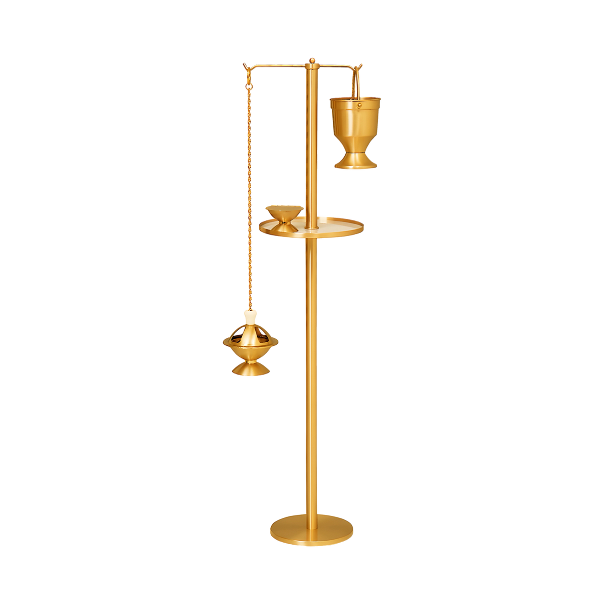 Koley's K327 50" censer stand with 11" tray