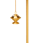 Koley's K327 50" censer stand with 11" tray – alternate view 3 of 4