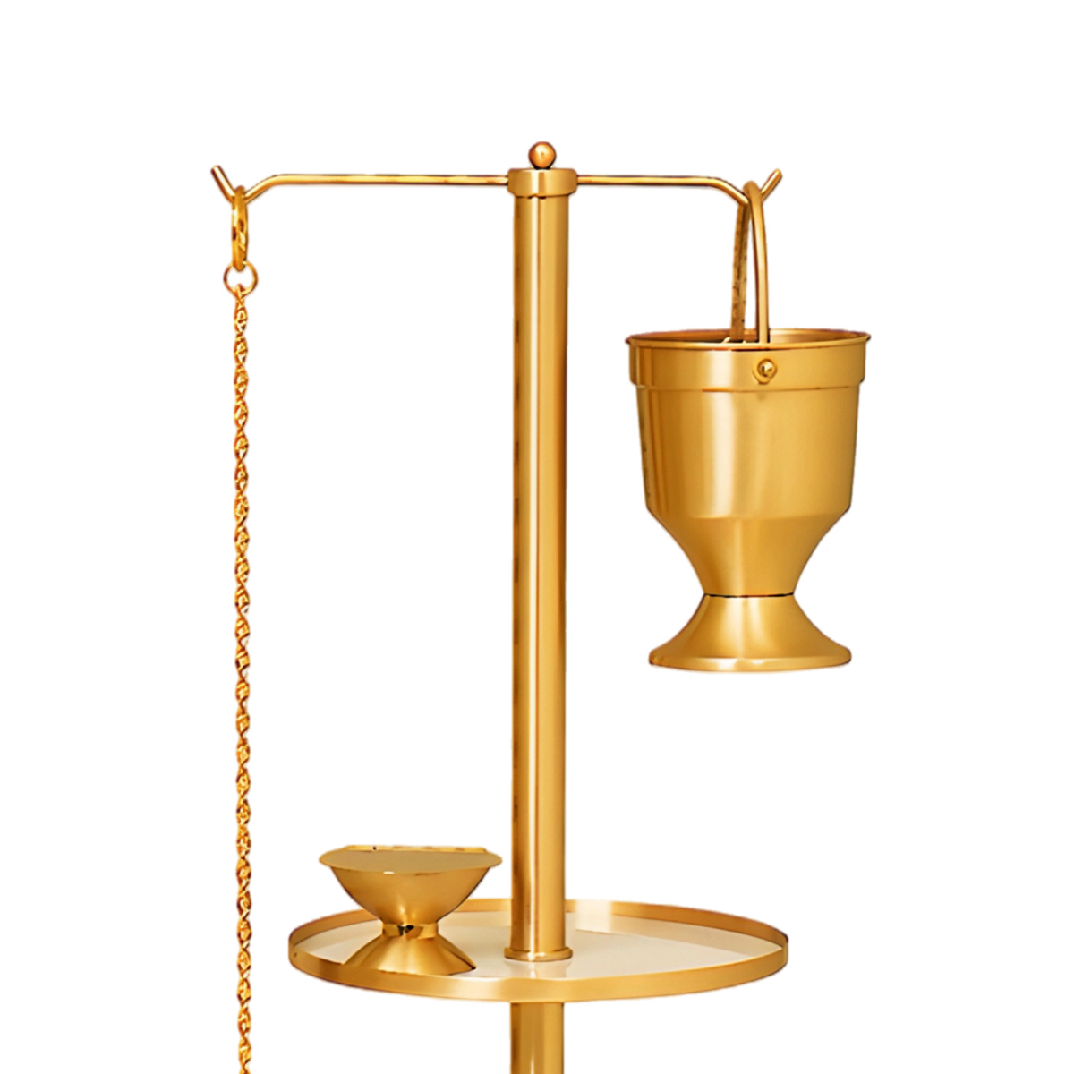 Koley's K327 50" censer stand with 11" tray – alternate view 4 of 4