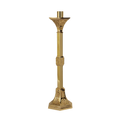 Regal 62C25 bronze altar candlestick in combined satin and textured finish