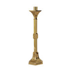 Regal 62C25 bronze altar candlestick in combined satin and textured finish