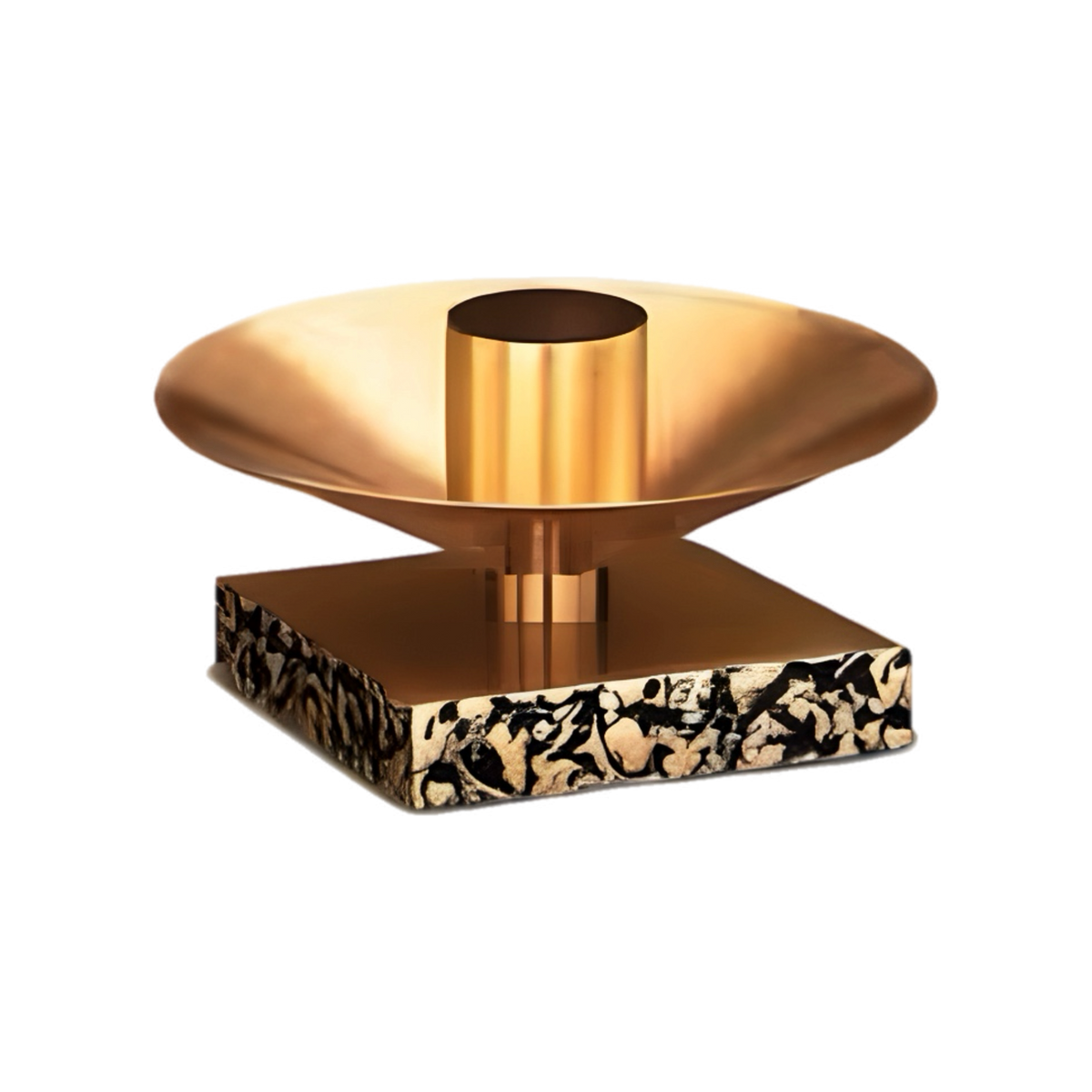 Regal 82C20 bronze altar candlestick in satin and textured finish
