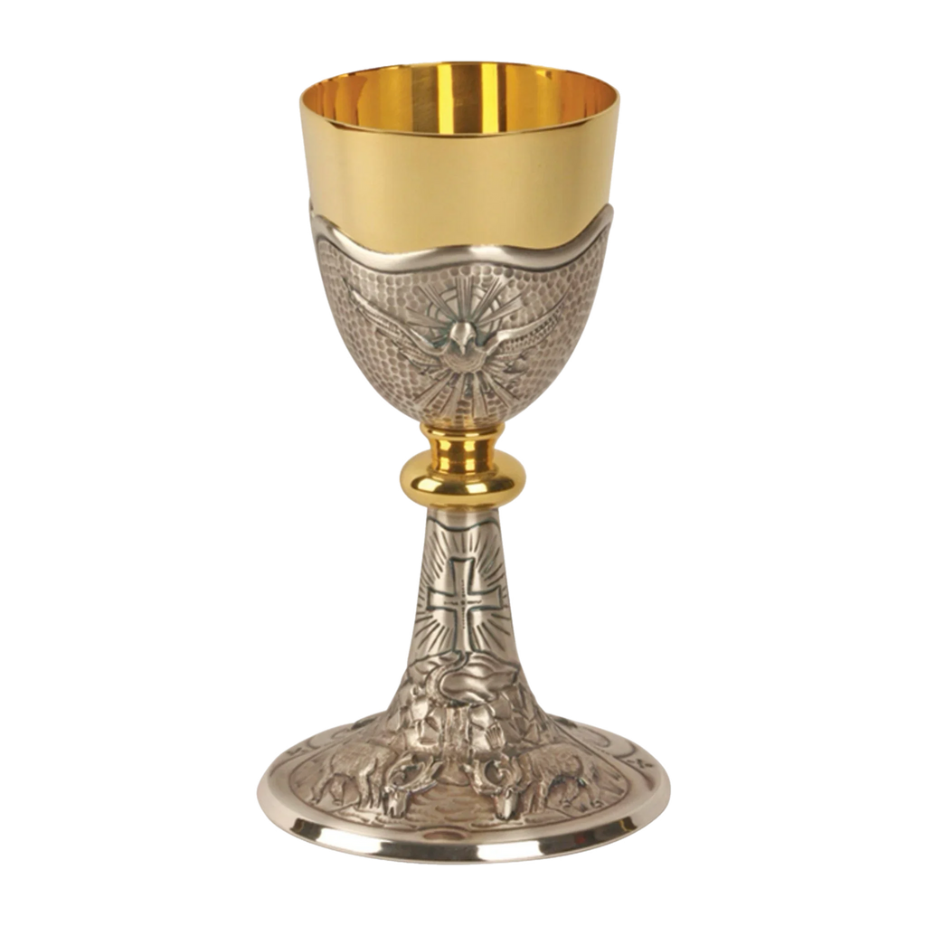 Koley's K916 gold and silver ciborium with Holy Spirit design, second view
