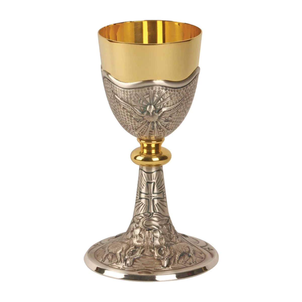 Koley's K916 gold and silver ciborium with Holy Spirit design, second view