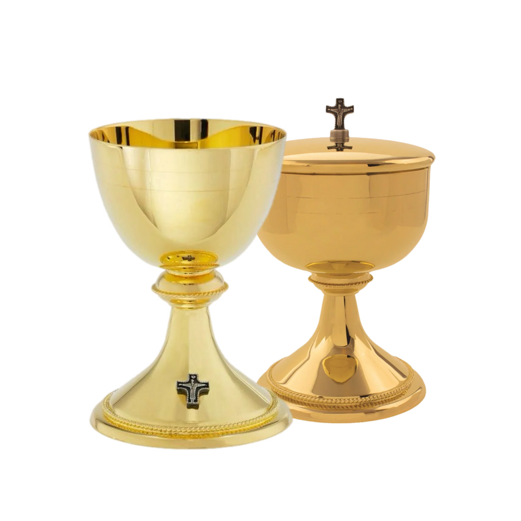 Alviti Creations B-491G polished gold ciborium, third view