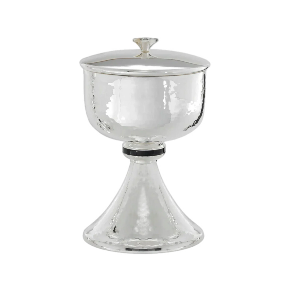 Alviti Creations B-2083S hammered silver ciborium
