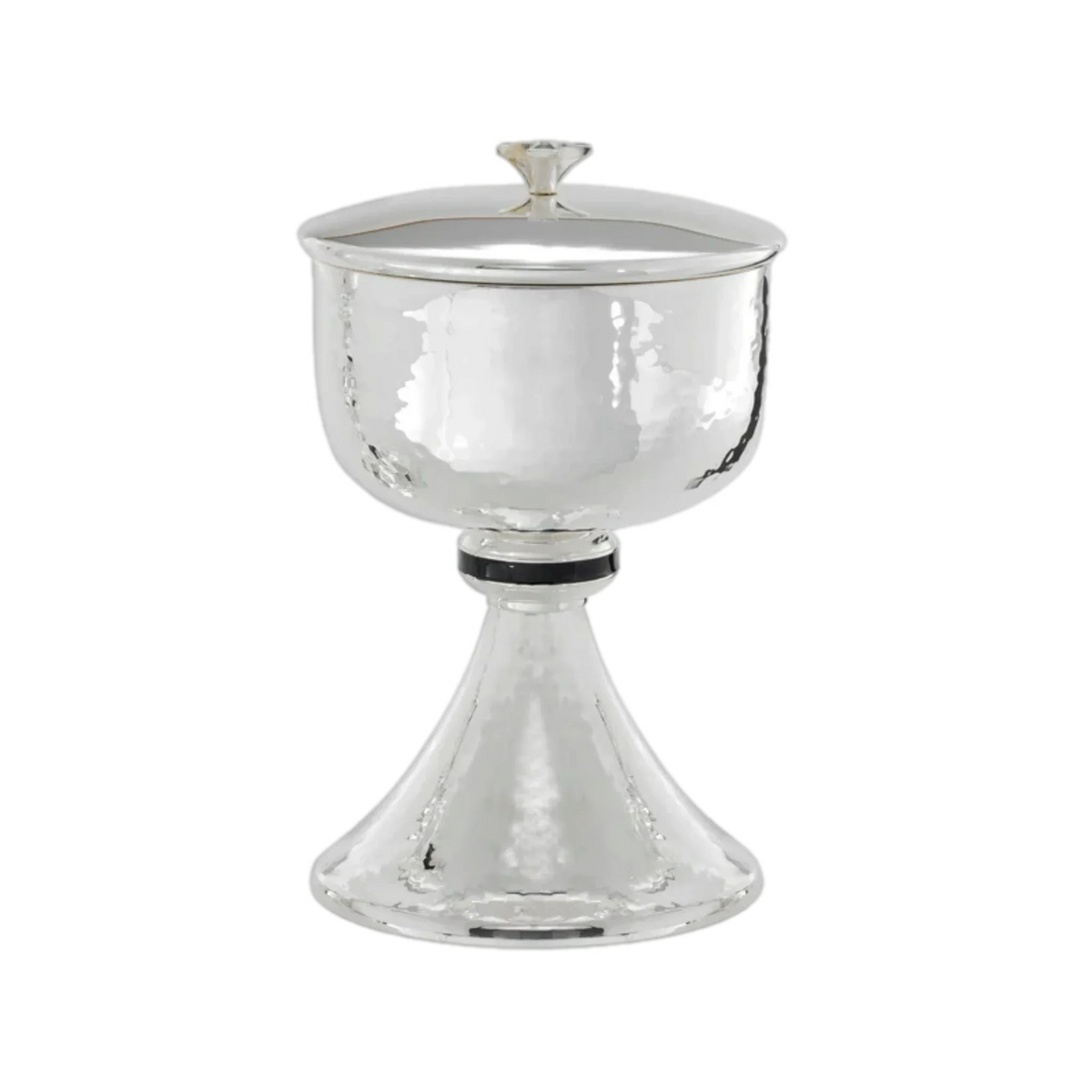 Alviti Creations B-2083S hammered silver ciborium