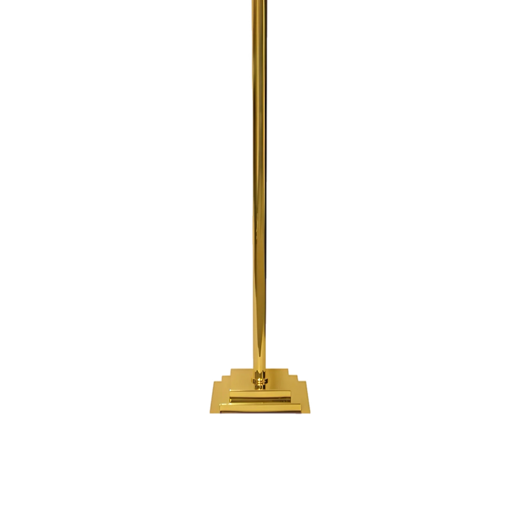Koley's K552 polished solid brass Advent wreath on a three-step base, view 3