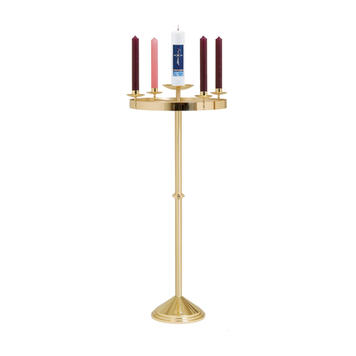 Koley's K553 two-tone Advent wreath on stand, view 1