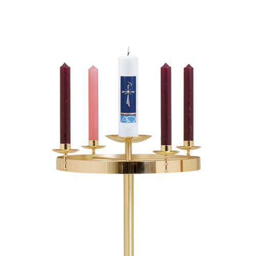 Koley's K553 two-tone Advent wreath on stand, view 2