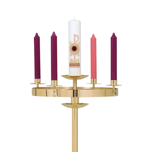 Koley's K556 Advent wreath and paschal candle stand combination, view 2