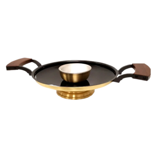 FC Ziegler 2705 new fire brazier bowl with wood handles