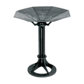 FC Ziegler 2706 brazier with stand in black brushed stainless steel