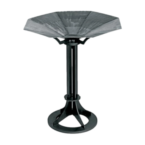 FC Ziegler 2706 brazier with stand in black brushed stainless steel