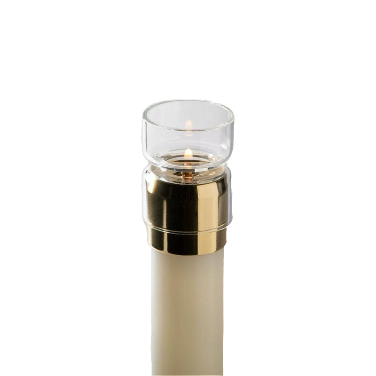 Glass Candela Draft Protector |  2" | Lux Mundi | LMDP193