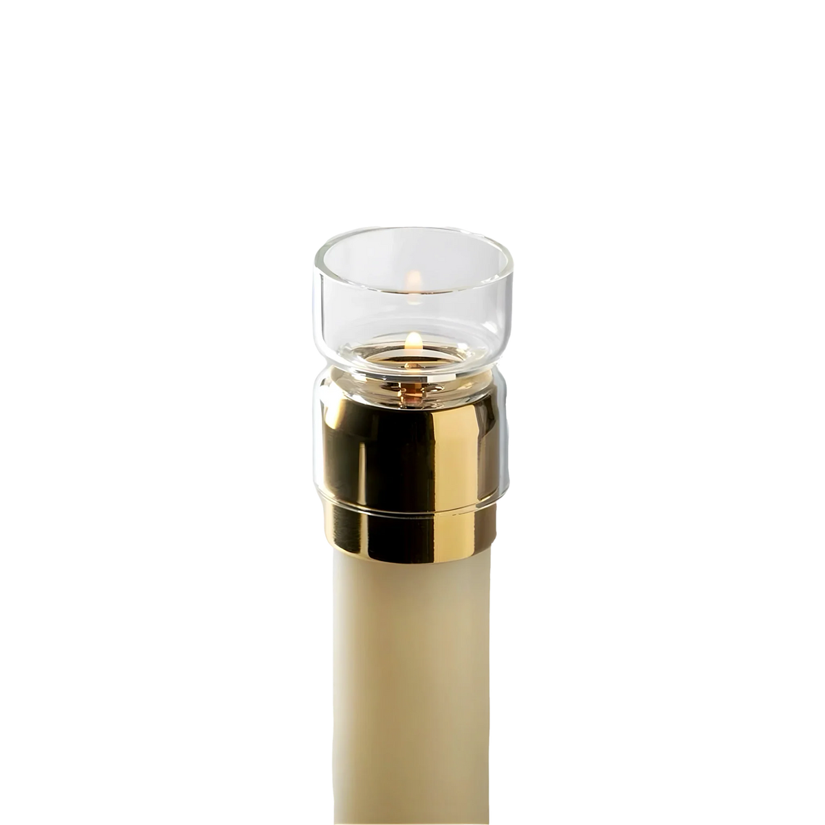 Glass Candela Draft Protector | 2-5/8” | Lux Mundi | LMDP238