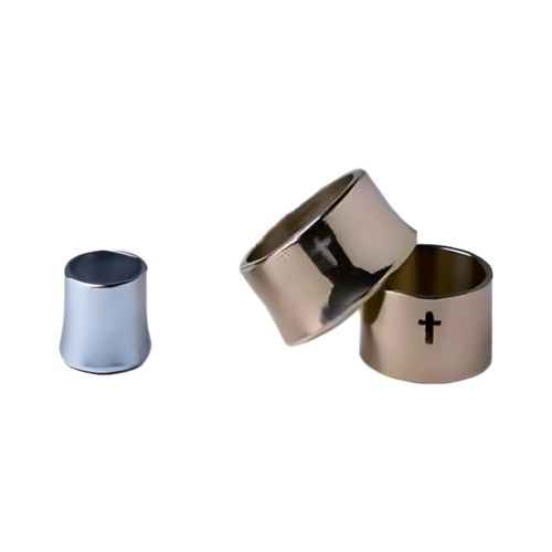 Cathedral Candle Company Lux Mundi brass follower for 1-7/8 inch Candela